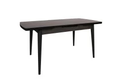 Vella Eettafel | Melamine Gecoat | Plastic Poten | 130 30x79x80 Cm | 50 Kg | Zwart -Collectie Woonkamermeubels 974NMB1507 20 207 52c6