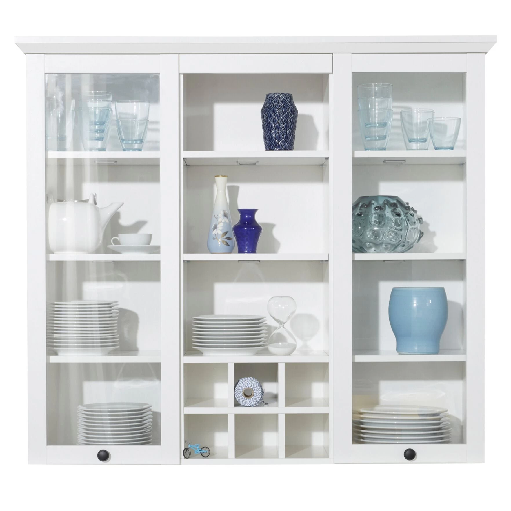 Bovenstuk Voor Vitrine- En Buffetkast Brandson Baxter | 119 X 36 X 106 | Wit 2 Bovenstuk Voor Vitrine- En Buffetkast Brandson Baxter | 119 X 36 X 106 | Wit - Afbeelding 2