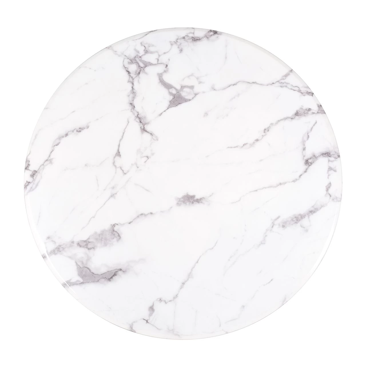 RICHMOND Eettafel Degas ø120cm - Wit/zwart 4 RICHMOND Eettafel Degas ø120cm - Wit/zwart - Afbeelding 4