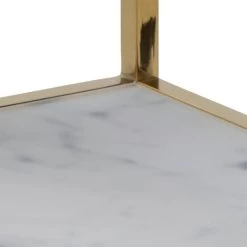 Bijzettafel Anika 45x40cm 1 Legplank - Wit Marmer/ Goud -Collectie Woonkamermeubels 9A1BF9D6 0ADB 425D B0E3 A0FF0EB51D28 5745
