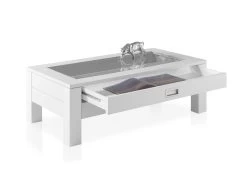 Salontafel Cancelo 110cm Met 2 Lades - Wit -Collectie Woonkamermeubels A8 Fabian offen 1 83 661 17 78f8