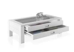 Salontafel Cancelo 110cm Met 2 Lades - Wit -Collectie Woonkamermeubels A8 Fabian offen 3 83 661 17 0d57