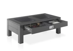 Salontafel Yadran 110cm Met 2 Lades - Grijs -Collectie Woonkamermeubels A8 Florian offen 3 83 664 C0 9730