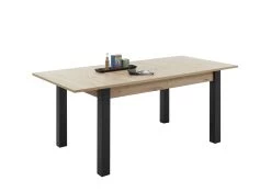 Verlengbare Eettafel Laifis 140/210cm - Zwart/oude Eik -Collectie Woonkamermeubels A8 Lucas ET Fkt 83 025 V2 e237