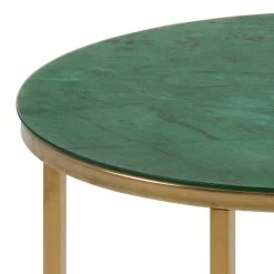 Bijzettafel Alisma Ø50 Cm - Goud/groen -Collectie Woonkamermeubels A90EA6BF 6C71 49D7 BF98 C7BD1E6D2FC9 a7cd