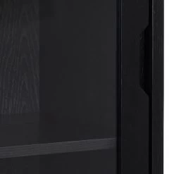 Zwart Eiken Sieg Vitrinekast: 2 Laden, Glazen Deur 17 Zwart Eiken Sieg Vitrinekast: 2 Laden, Glazen Deur -Collectie Woonkamermeubels AFB269B7 5916 47C1 B045 BEC4F077973B 43f9