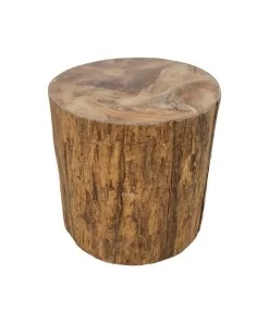 Boomstam Bijzettafel Root Ø45cm Teakhout - Naturel -Collectie Woonkamermeubels AJ RT45 3 9a50