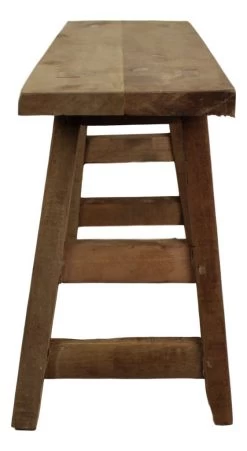 Decoratieve Bank Sambi 80cm - Oud Teakhout 7 Decoratieve Bank Sambi 80cm - Oud Teakhout -Collectie Woonkamermeubels AMBOW 80 3 6528