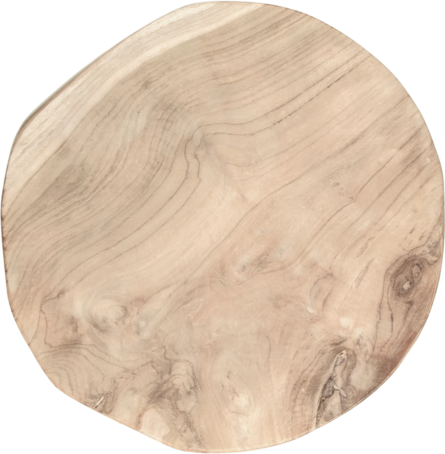 Kruk Branch ø35 Cm - Licht Teakhout 4 Kruk Branch ø35 Cm - Licht Teakhout - Afbeelding 4