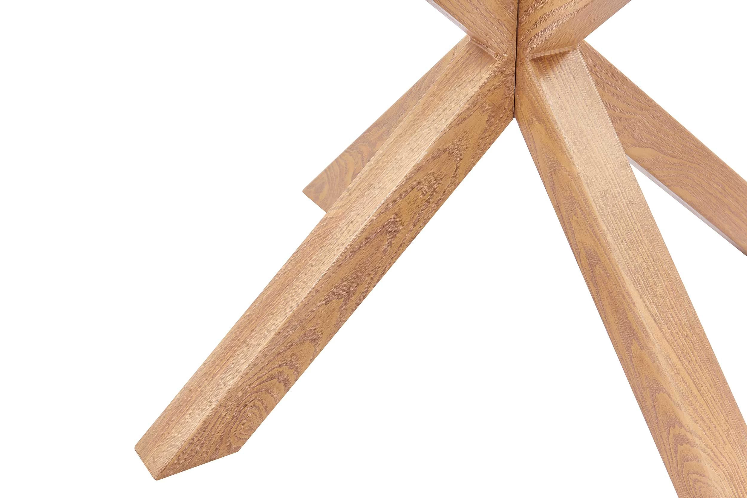 Eettafel Hasel ø120cm - Bruin/glas 4 Eettafel Hasel ø120cm - Bruin/glas - Afbeelding 4