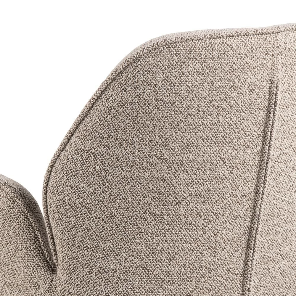 Eetkamerstoel Jarno Met Armleuning - Beige/zwart 2 Eetkamerstoel Jarno Met Armleuning - Beige/zwart - Afbeelding 2