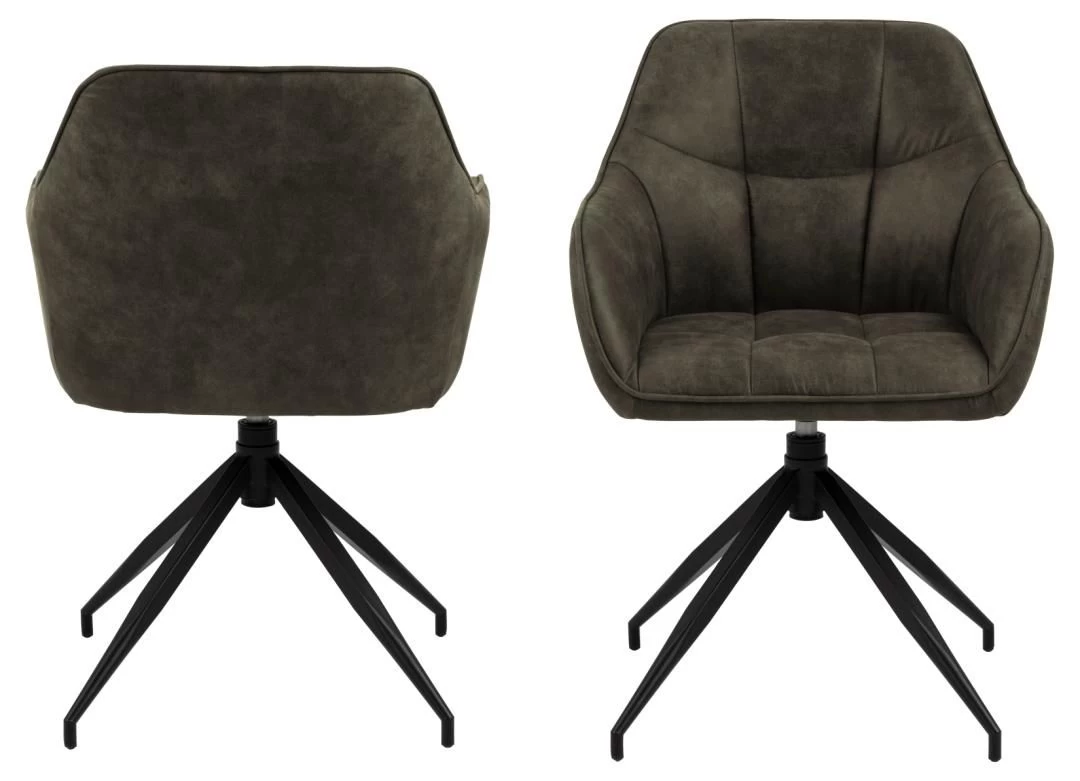 Draaistoel Birgen - Olijfgroen 9 Draaistoel Birgen - Olijfgroen - Afbeelding 9