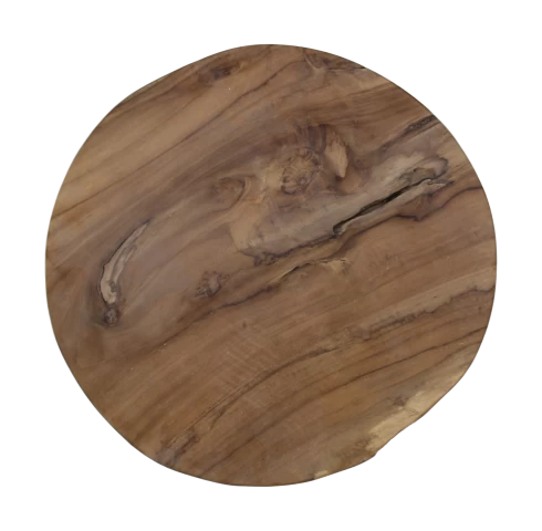 Kruk Edu ø40 Cm - Teak 2 Kruk Edu ø40 Cm - Teak - Afbeelding 2