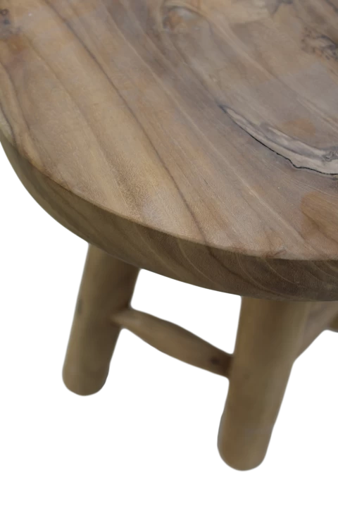 Kruk Edu ø40 Cm - Teak 5 Kruk Edu ø40 Cm - Teak - Afbeelding 5