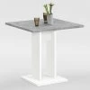 FMD Eettafel Brandon 70x70 - Wit/beton