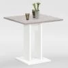 FMD Eettafel Brandon 70x70 - Wit/grijze Eik