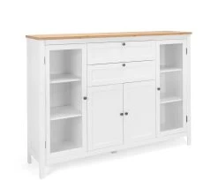 Buffetkast Berge 4 Deuren & 2 Lades - Wit/eik 19 Buffetkast Berge 4 Deuren & 2 Lades - Wit/eik -Collectie Woonkamermeubels Bergen 52 perspektive ca98