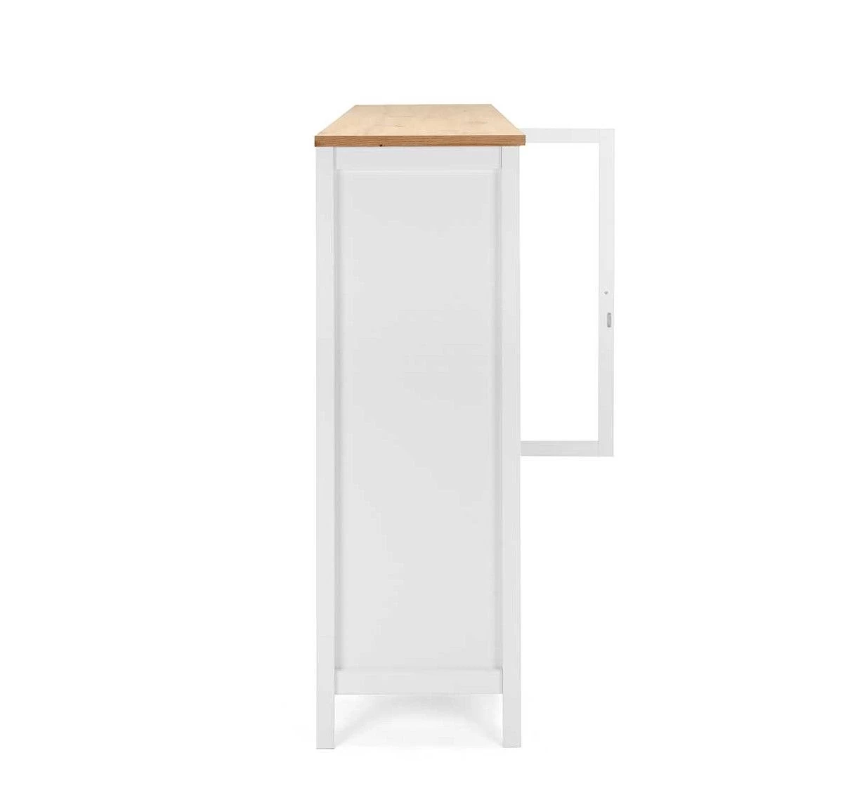 Buffetkast Berge 4 Deuren & 2 Lades - Wit/eik 5 Buffetkast Berge 4 Deuren & 2 Lades - Wit/eik - Afbeelding 5