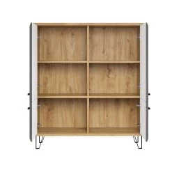 Kabinetkast Blanshe | 98 X 42 X 112 Cm | Navarra Oak-design -Collectie Woonkamermeubels Blanshe KO 2122 862 C9 frontal ge f Freisteller 20220427 d967