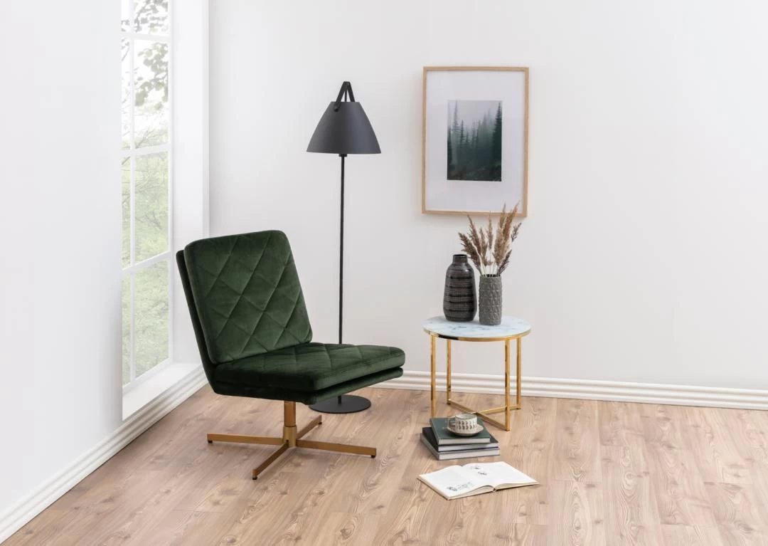 Ronde Bijzettafel Anika ø50cm - Wit Marmer/ Goud 6 Ronde Bijzettafel Anika ø50cm - Wit Marmer/ Goud - Afbeelding 6