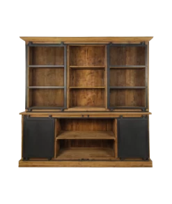 Vitrinekast Blackburn 220cm 2 Deuren & 6 Lades - Teak 8 Vitrinekast Blackburn 220cm 2 Deuren & 6 Lades - Teak -Collectie Woonkamermeubels CACS220 2 09df