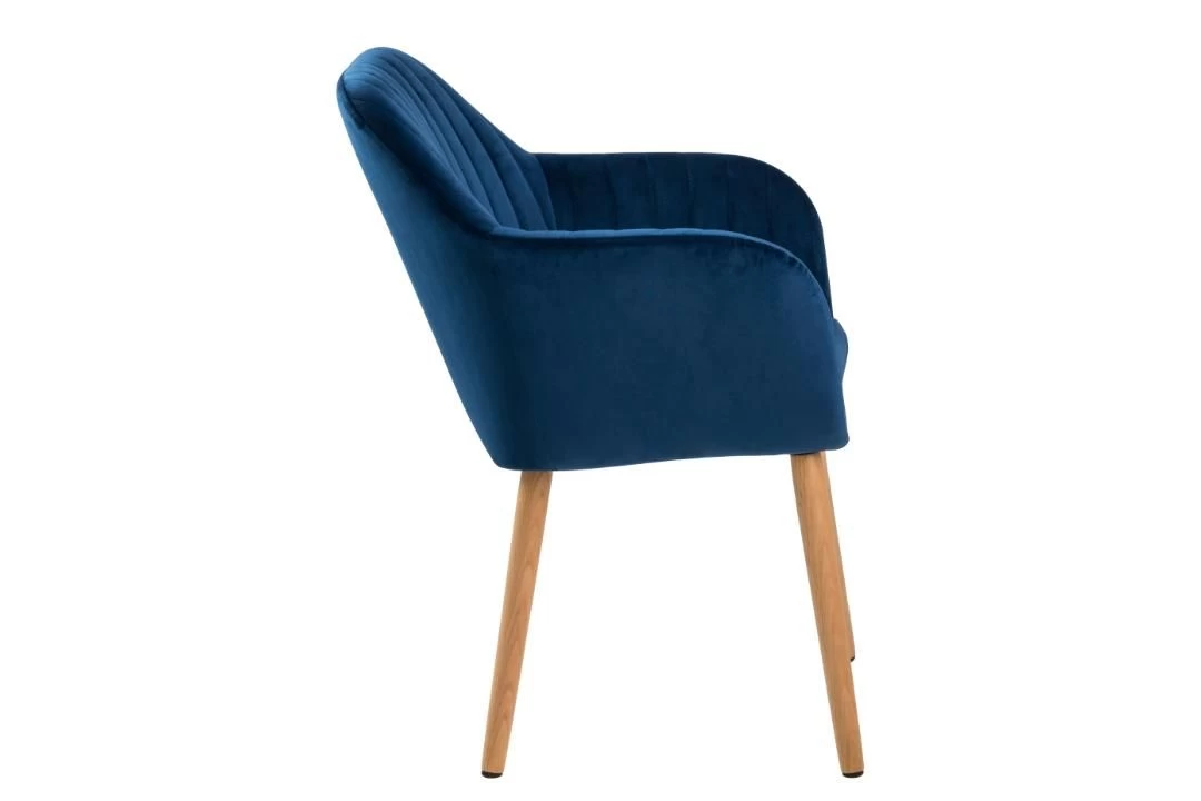 Armstoel Hermeline - Donkerblauw/eik 7 Armstoel Hermeline - Donkerblauw/eik - Afbeelding 7