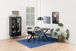 Vitrinekast Angus 152 Cm Met 2 Deuren En 1 Lade - Zwart -Collectie Woonkamermeubels CD9C1B22 AFBF 46DC B91B F0E2412C3DE9 89c5