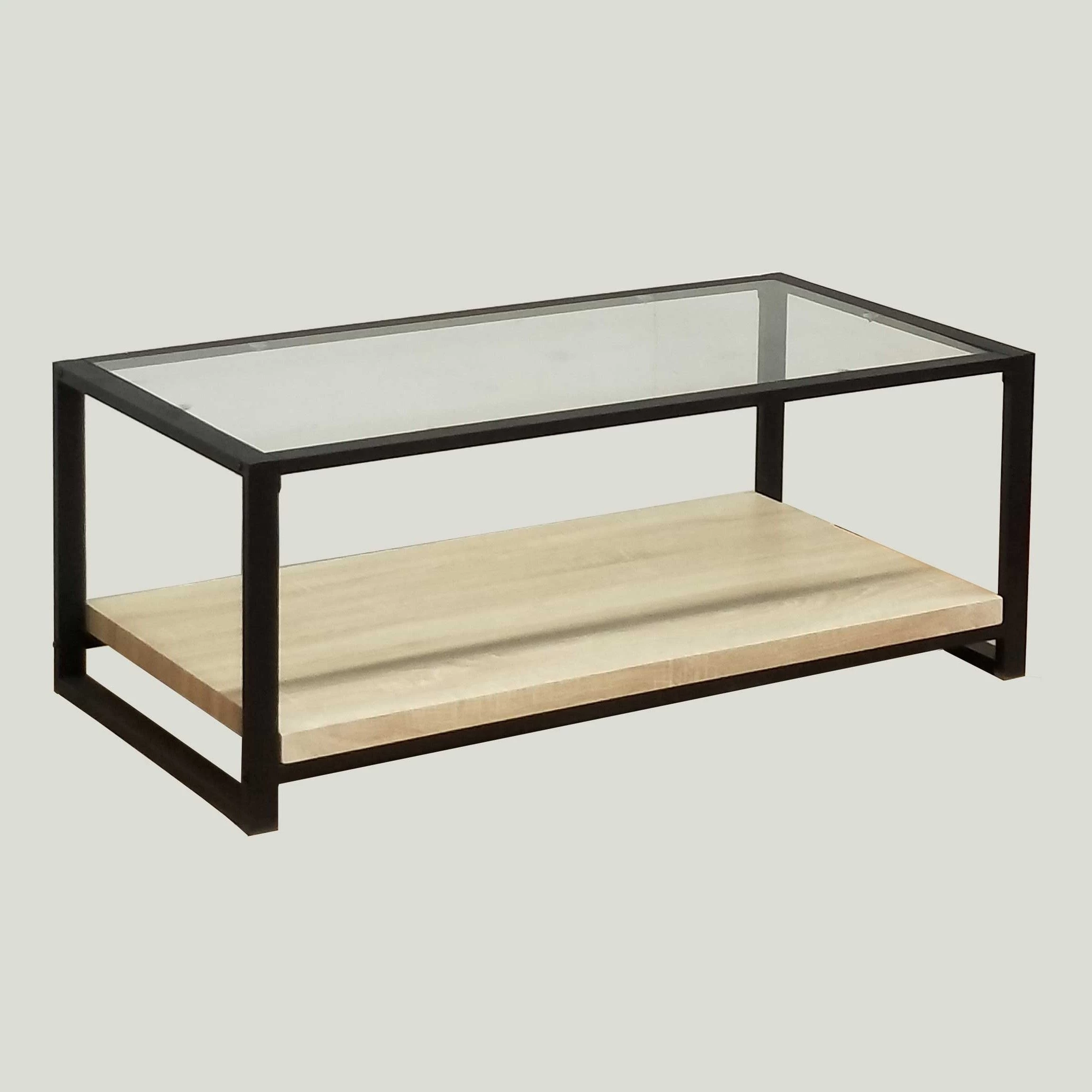 Salontafel Colley 120cm - Eik/zwart 1 Salontafel Colley 120cm - Eik/zwart