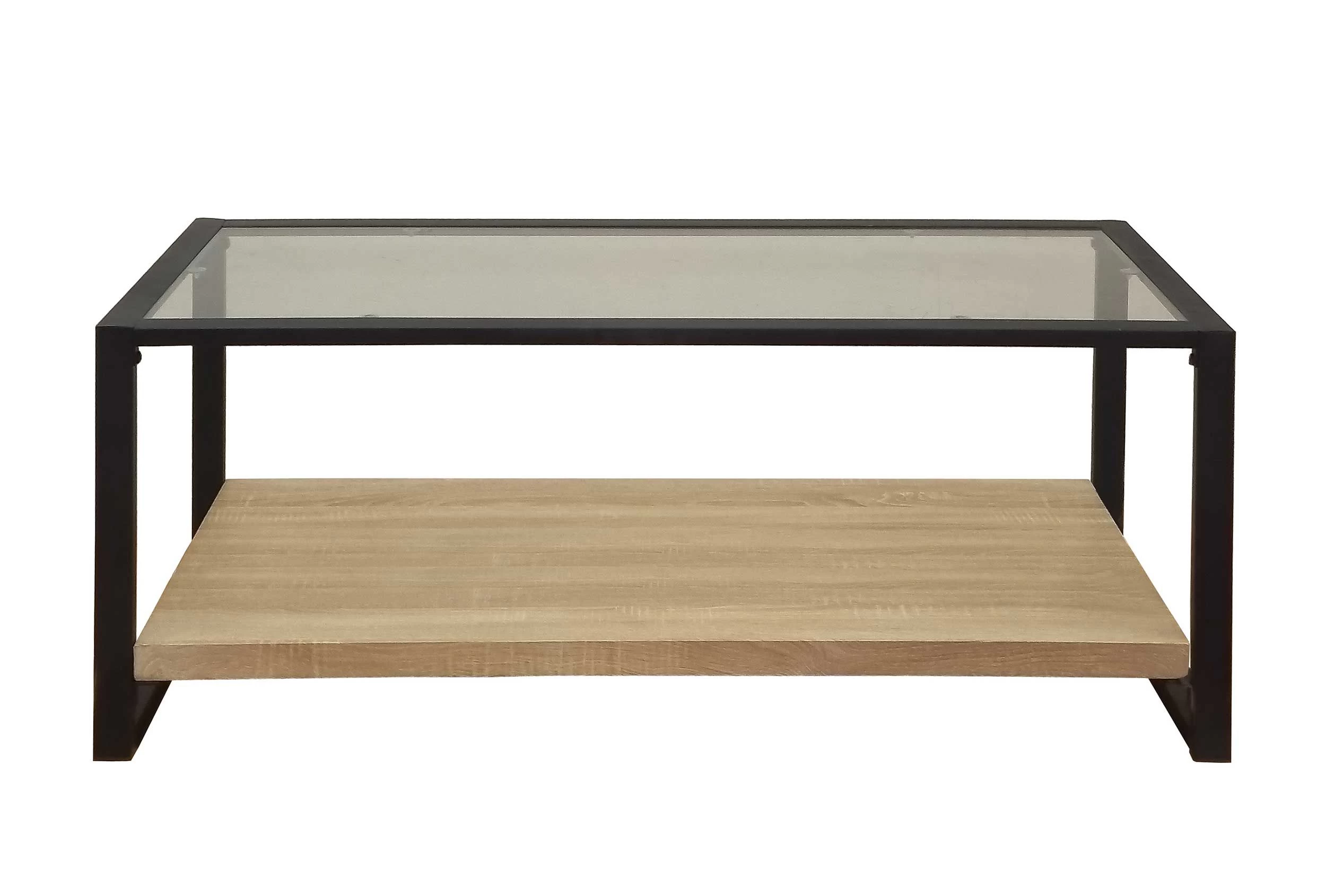 Salontafel Colley 120cm - Eik/zwart 4 Salontafel Colley 120cm - Eik/zwart - Afbeelding 4