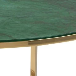 Salontafel Alisma ø80cm - Groen Marmer/ Goud -Collectie Woonkamermeubels D1BEEDA3 22C9 4C58 834D D005A536D22A d969