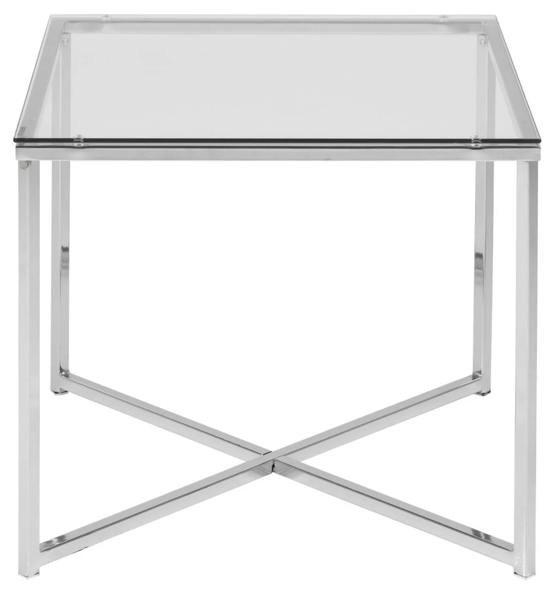 Bijzettafel Caitlynn 50x50cm - Doorzichtig Tafelblad 6 Bijzettafel Caitlynn 50x50cm - Doorzichtig Tafelblad - Afbeelding 6