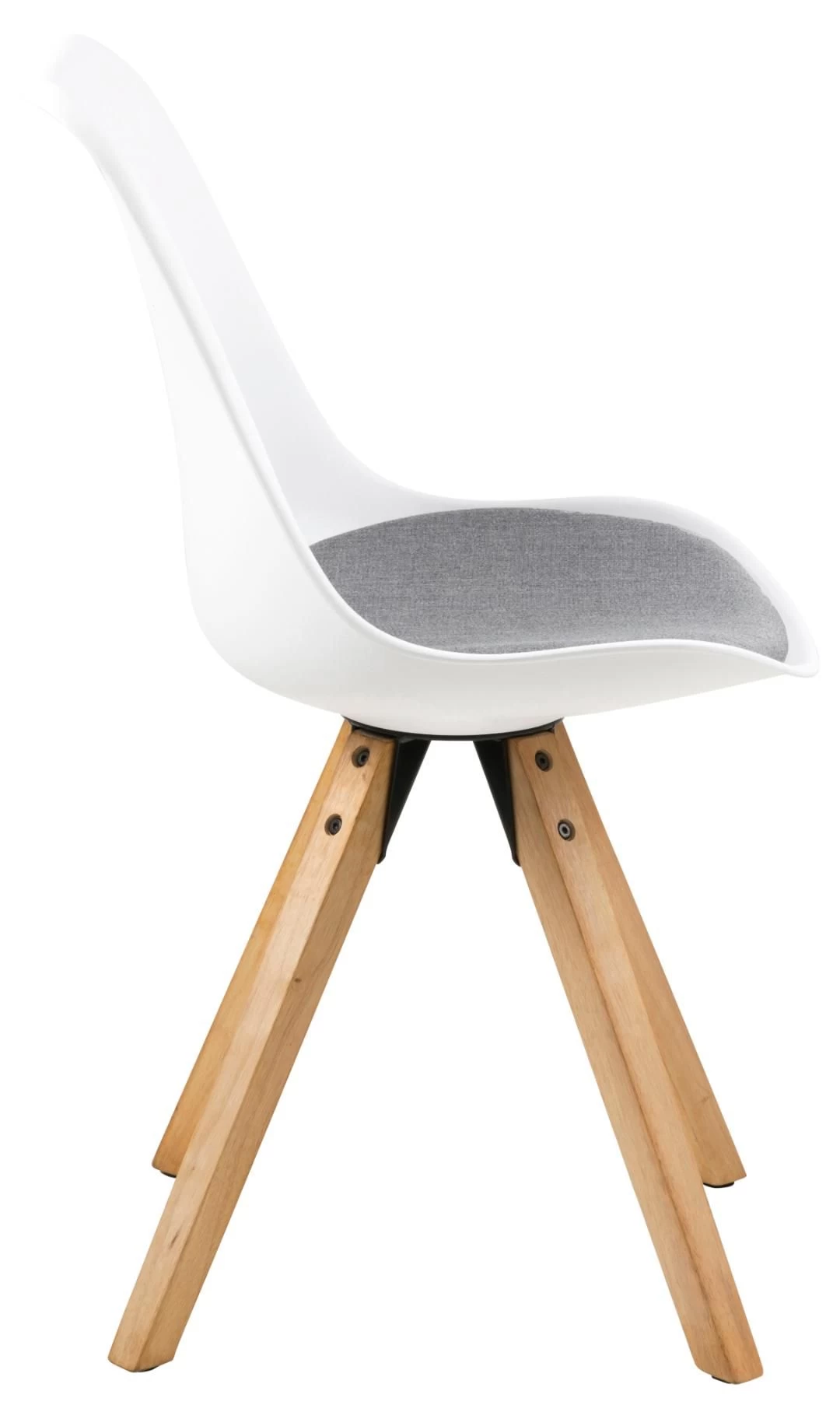 Eetkamerstoel Dima - Lichtgrijs/ Wit 5 Eetkamerstoel Dima - Lichtgrijs/ Wit - Afbeelding 5