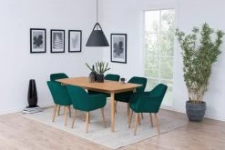 Armstoel Hermeline - Groen/eik -Collectie Woonkamermeubels DF3352FF DBC7 4255 A218 E24CD2E348E7 d68b