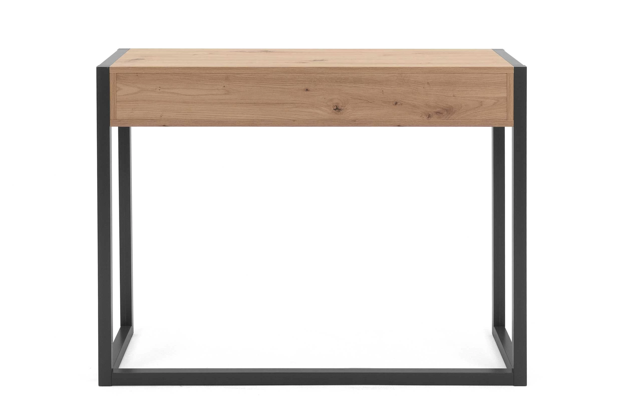 Sidetable Damon 100cm 2 Lades - Eik/antraciet 4 Sidetable Damon 100cm 2 Lades - Eik/antraciet - Afbeelding 4