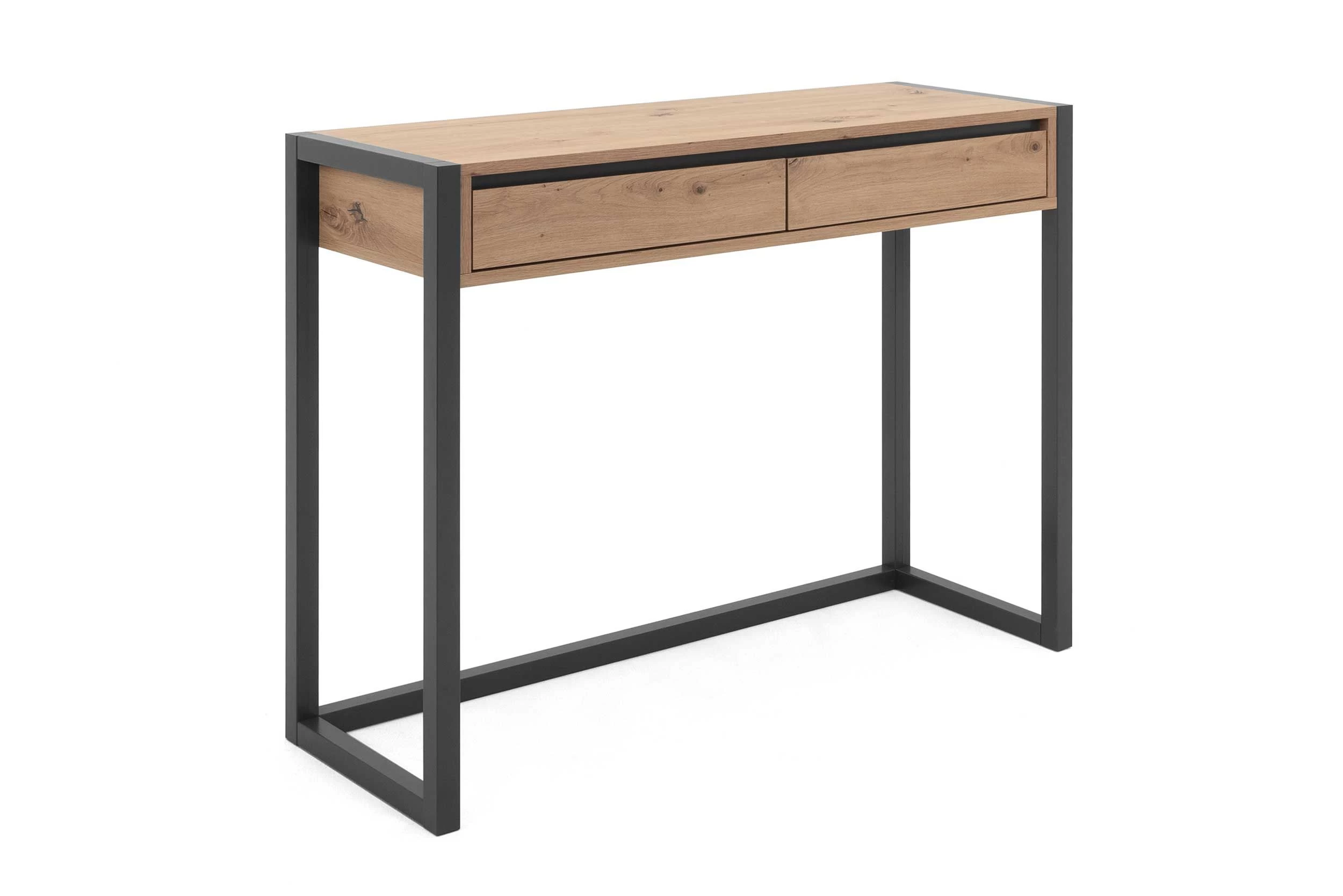 Sidetable Damon 100cm 2 Lades - Eik/antraciet 9 Sidetable Damon 100cm 2 Lades - Eik/antraciet - Afbeelding 9