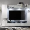Tv-meubelset Dos | Met Deuren, Lade En Open Opbergruimte | High Glossy White