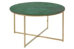 Salontafel Alisma ø80cm - Groen Marmer/ Goud -Collectie Woonkamermeubels EEC29C80 5953 4291 A520 ADE21695ED0F 1a6d