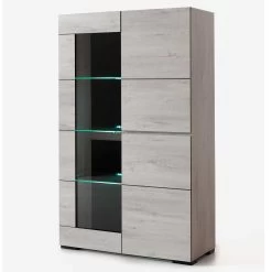 Vitrinekast Elba 3 Deuren -Collectie Woonkamermeubels Elba vitrinekast2 a2a9