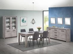 Spiegel Sela 55x55 -Collectie Woonkamermeubels Elias eetkamer met glaskast 4e7d