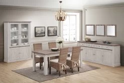 Verlengbare Eettafel Elayza 170/190cm - Grijze Eik -Collectie Woonkamermeubels Eline eetplaats cbc7