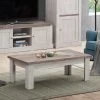 Salontafel Elayza 120x60cm - Witte Eik