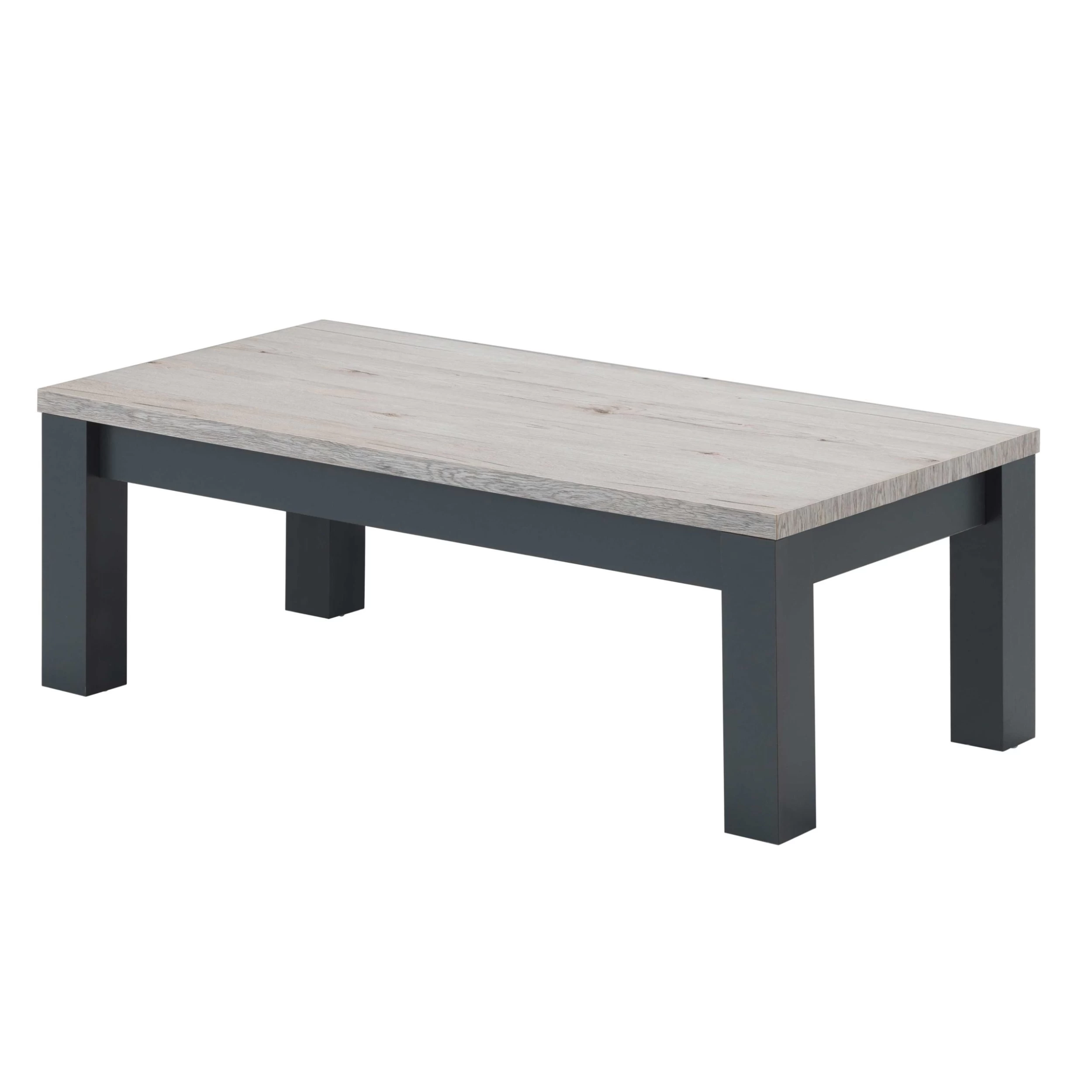 Salontafel Dirk 120x60 - Eik/zwart 1 Salontafel Dirk 120x60 - Eik/zwart