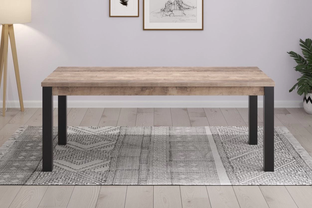 Eettafel Emile | 200 X 100 X 77 Cm | Tobacco Brown Oak-decor 2 Eettafel Emile | 200 X 100 X 77 Cm | Tobacco Brown Oak-decor - Afbeelding 2