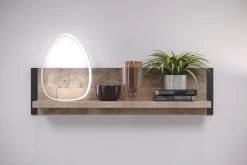 Wandplank Emile | 110 X 23 X 28 Cm | Tobacco Brown Oak-decor 11 Wandplank Emile | 110 X 23 X 28 Cm | Tobacco Brown Oak-decor -Collectie Woonkamermeubels Emile WO 2029 483 C5 frontal D 20220510 618a