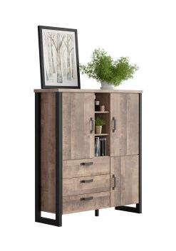 Kabinetkast Emile | 138 X 45 X 155 Cm | Tobacco Brown Oak-decor 13 Kabinetkast Emile | 138 X 45 X 155 Cm | Tobacco Brown Oak-decor -Collectie Woonkamermeubels Emile WO 2029 862 C5 dynamisch D Freisteller 20220601 ecdb