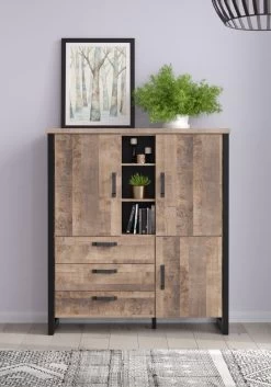 Kabinetkast Emile | 138 X 45 X 155 Cm | Tobacco Brown Oak-decor 14 Kabinetkast Emile | 138 X 45 X 155 Cm | Tobacco Brown Oak-decor -Collectie Woonkamermeubels Emile WO 2029 862 C5 frontal D 20220510 6691