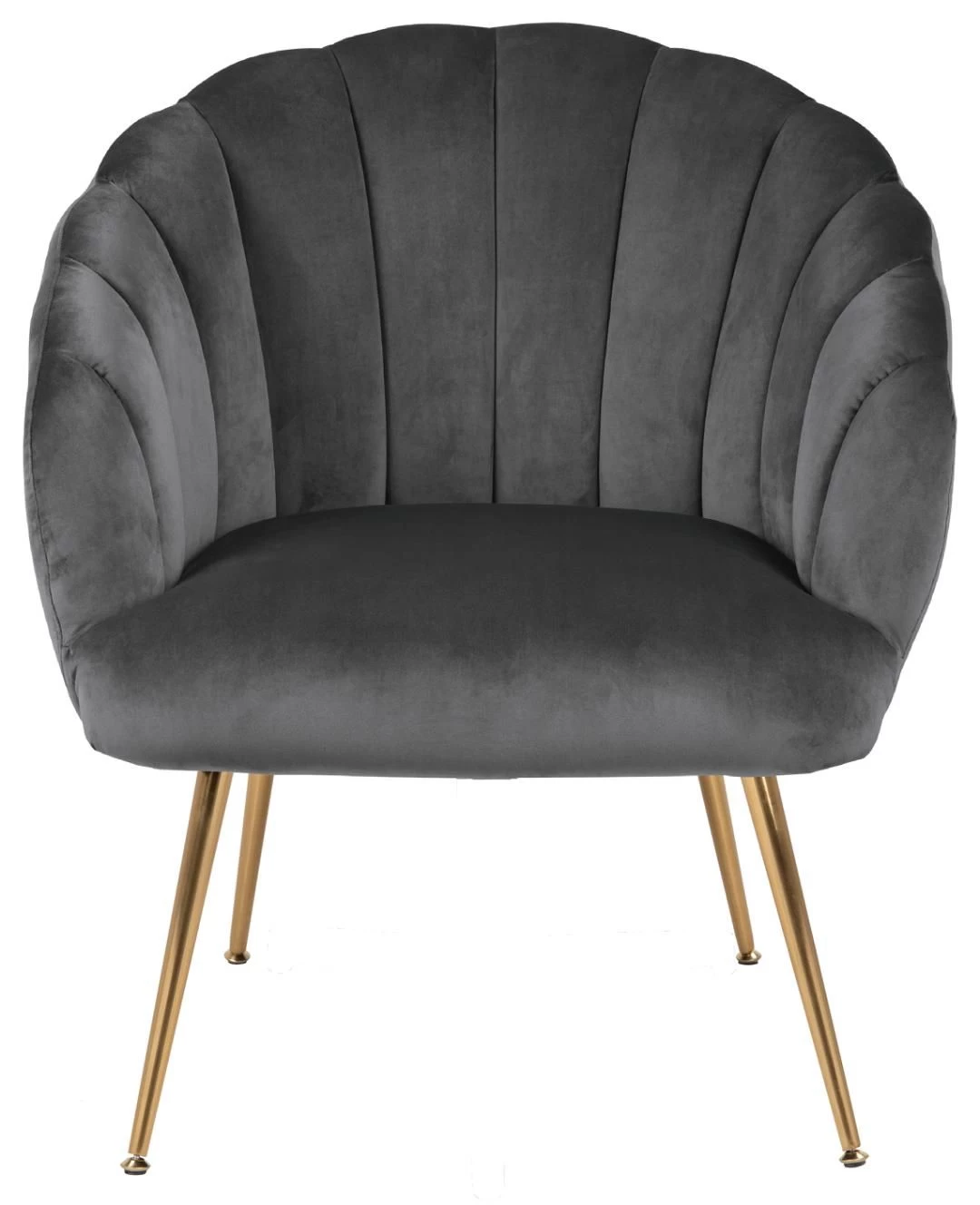 Fauteuil Dafne - Grijs/messing 7 Fauteuil Dafne - Grijs/messing - Afbeelding 7