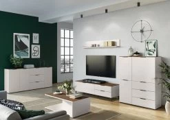 Wandplank Karsten 164cm - Kasjmier/walnoot -Collectie Woonkamermeubels GW California 573 pe dek b 14fc