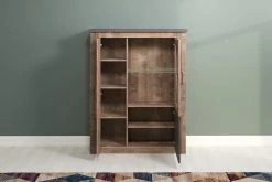 Vitrinekast Georgia | 114 X 38 X 142 Cm | Tobacco-Brown Oak-decor 16 Vitrinekast Georgia | 114 X 38 X 142 Cm | Tobacco-Brown Oak-decor -Collectie Woonkamermeubels Georgia WO 1735 035 48 ge fnet e510