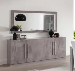 Spiegel Greta 180 Cm - Beton -Collectie Woonkamermeubels Greta grijs dressoir met spa 40d2